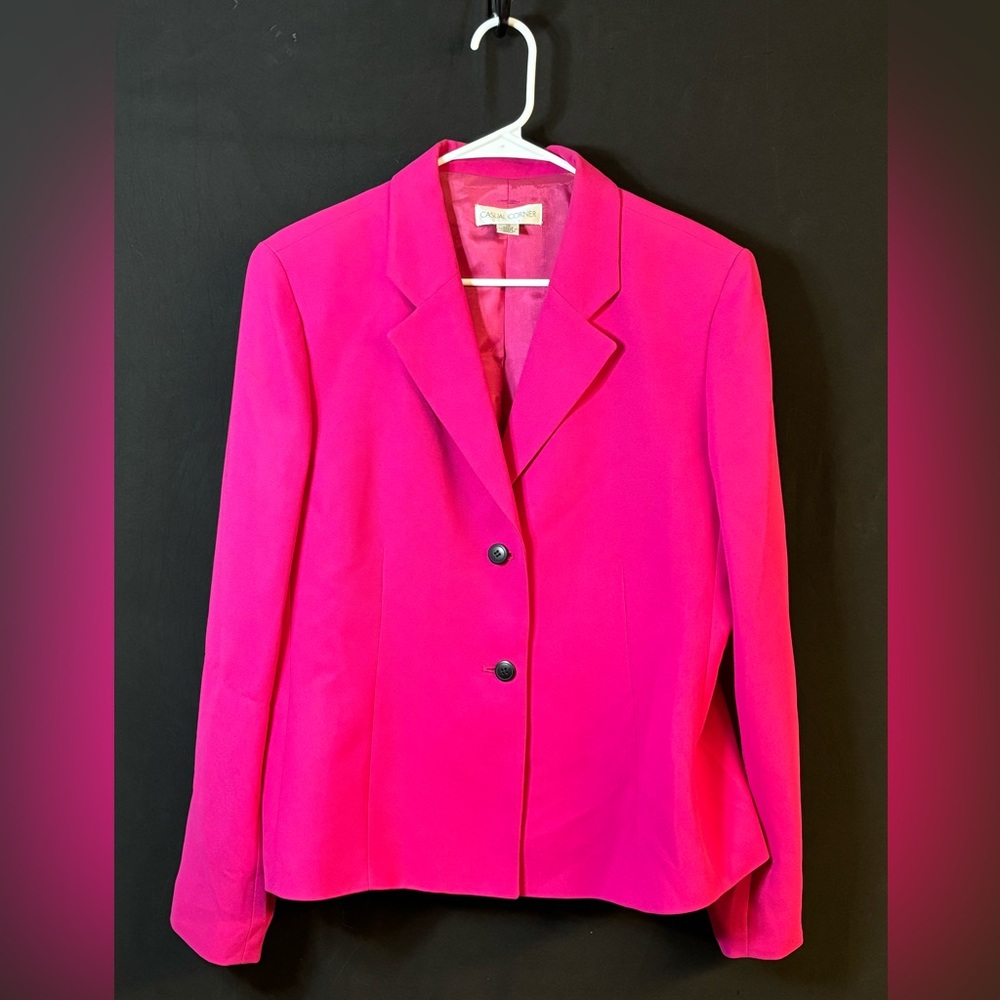 Pink Blazer by Casual Corner Size 16